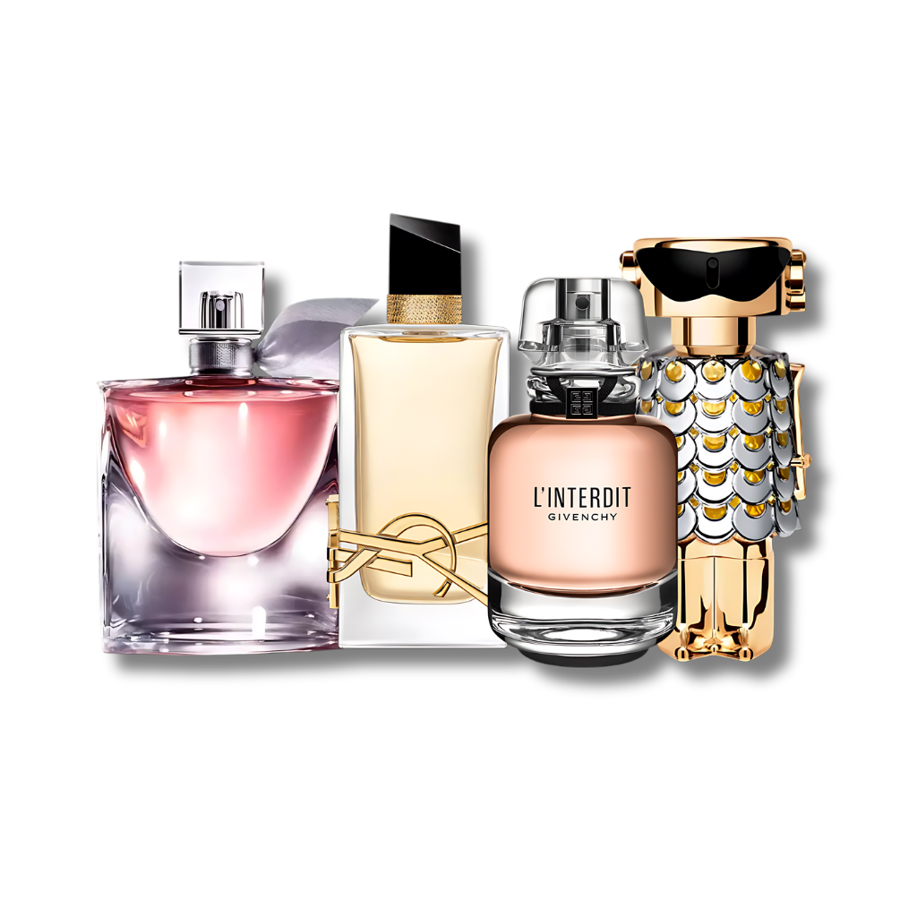 Set mit 4 Parfüms Libre, Fame, L'Interdit und La Vie Est Belle – 100 ml