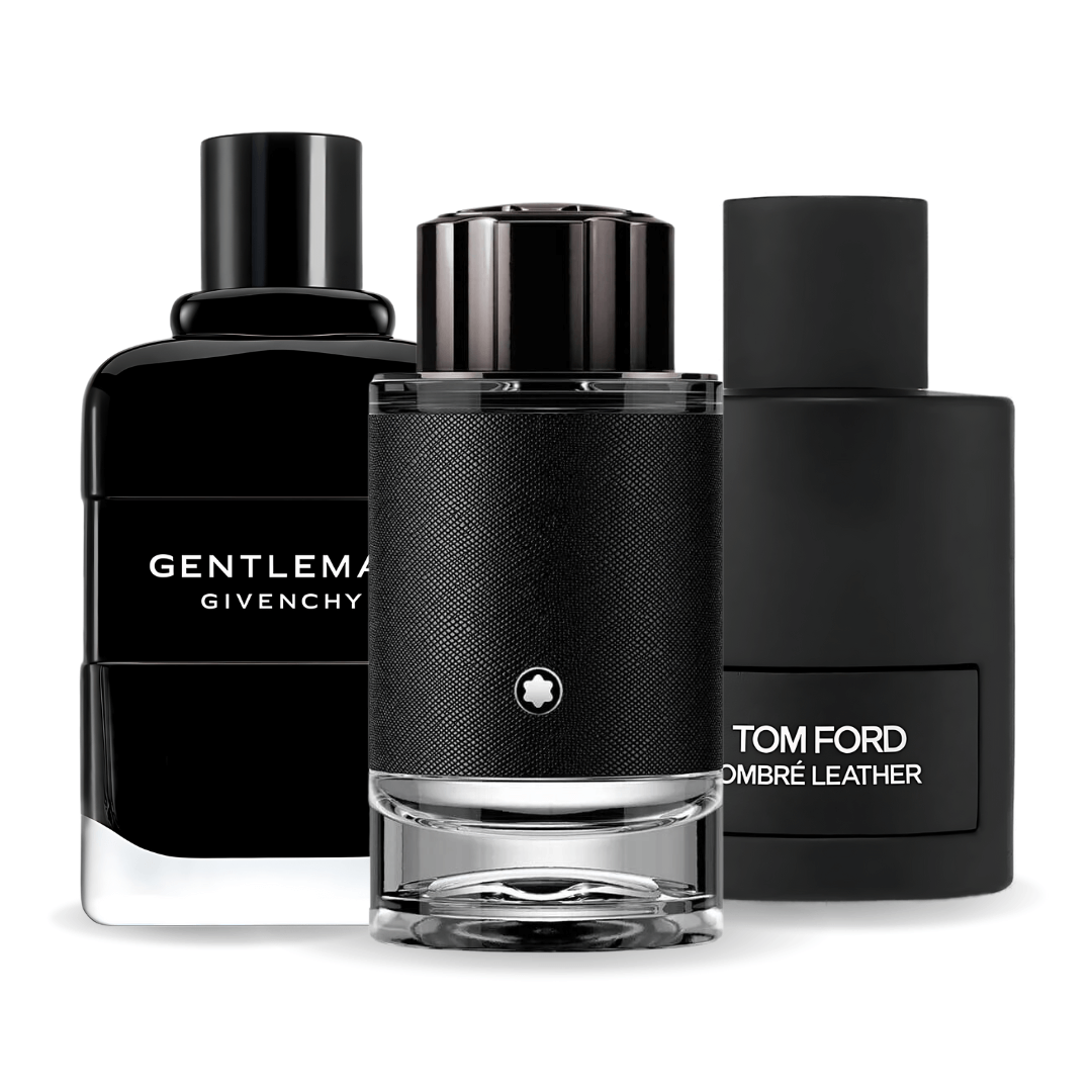 Set mit 3 Parfums: Tom Ford Ombré Leather, Givenchy Gentleman und Montblanc Explorer (je 100 ml)