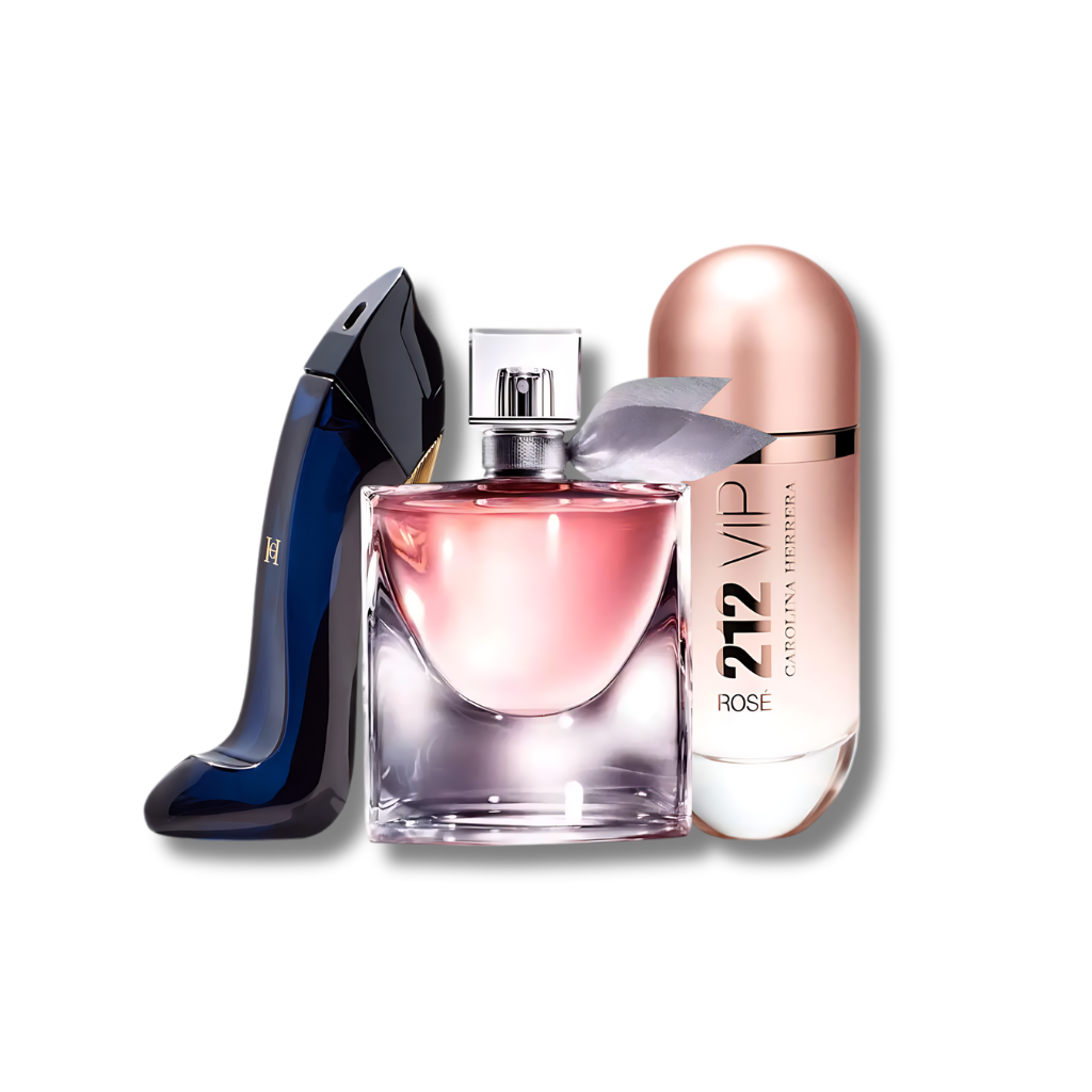 Set mit 3 Parfums: 212 VIP Rosé, Good Girl und La Vie Est Belle, je 100 ml